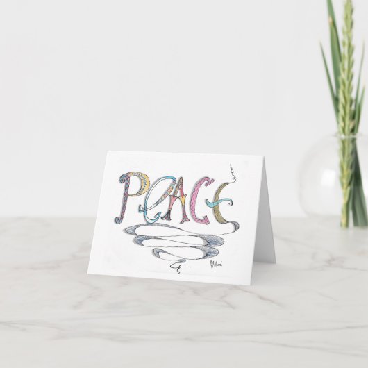 Carte pour notes de la paix (Devant)