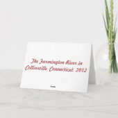 Carte pour notes de la rivière Farmington (Dos)