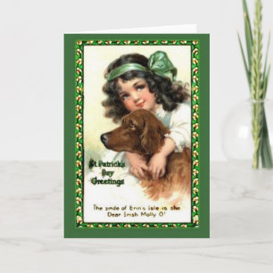 Carte pour notes de la Saint Patrick vintage
