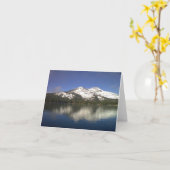 Carte pour notes de lac Donner (blanc) (Fleur jaune)