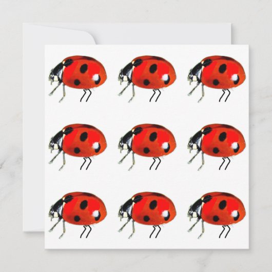 Carte pour notes de Ladybugs (Devant)