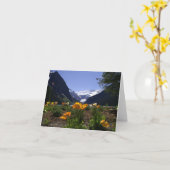 Carte pour notes de Lake Louise (Fleur jaune)