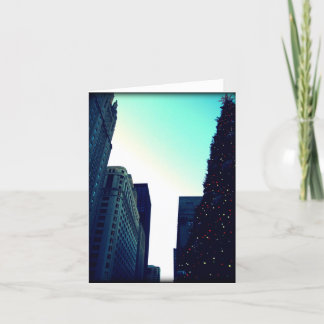 Carte pour notes de l'arbre de Noël de Chicago