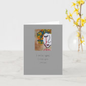 carte pour notes de larmes (Fleur jaune)