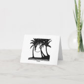 Carte pour notes de lavage de coucher de soleil tr (Dos)