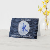 Carte pour notes de l'eau/carte de voeux (Fleur jaune)