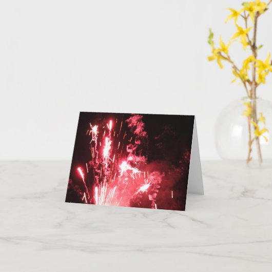 Carte pour notes "de l'éclat rouge de Rocket" (Fleur jaune)