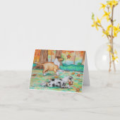 Carte pour notes de l'esprit 4x6 de chute (Fleur jaune)