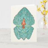 Carte pour notes de l'harmonie de la grenouille (Fleur jaune)