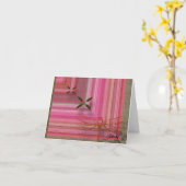 Carte pour notes de libellule (Fleur jaune)