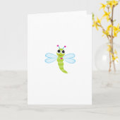 Carte pour notes de libellule (Fleur jaune)