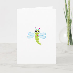 Carte pour notes de libellule