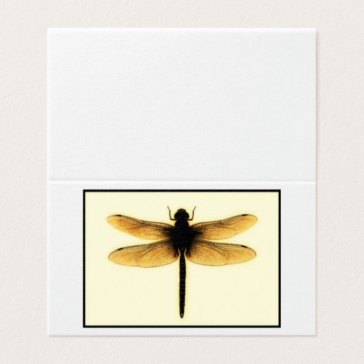 Carte pour notes de libellules (Outside Unfolded)