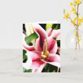 Carte pour notes de lis d'astronome (Fleur jaune)