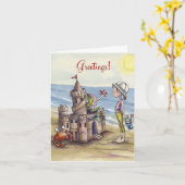 Carte pour notes de magie de pâté de sable (Fleur jaune)