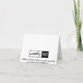 Carte pour notes de marguerite de Gerber (Dos)