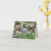 Carte pour notes de Mary aux yeux bleus (Fleur jaune)