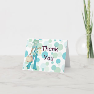 Carte pour notes de Merci à points Polka (AA)