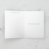 Carte pour notes de Merci avec des fleurs dans le (Intérieur)