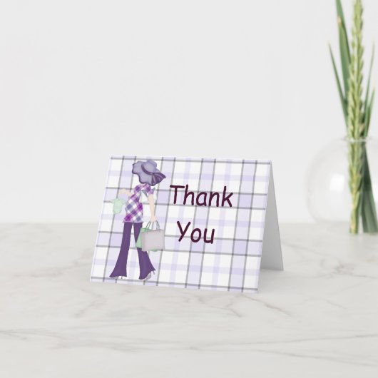 Carte pour notes de Merci (CA) planifié (Devant)