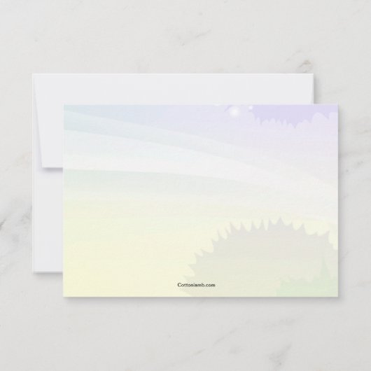 Carte pour notes de Merci de  de la colombe blanch (Dos)