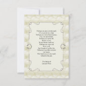 Carte pour notes de Merci de perte de feuille (Devant)