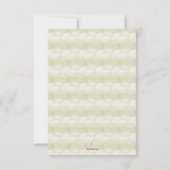 Carte pour notes de Merci de perte de feuille (Dos)