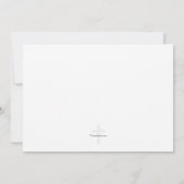 Carte pour notes de Merci de photo d'argent de mot (Dos)