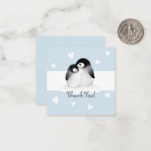 Carte pour notes de Merci du Coeur Bleu (Devant/Arrière en situation)