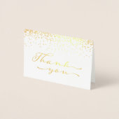 Carte pour notes de Merci Gold Foil (Devant)
