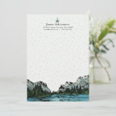 Carte pour notes de Merci inspiré par Yosemite per (Debout devant)