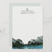 Carte pour notes de Merci inspiré par Yosemite per (Devant / Derrière)