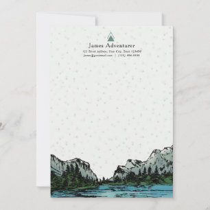 Carte pour notes de Merci inspiré par Yosemite per
