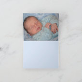 Carte pour notes de Merci photo Blue Harmony (Intérieur)