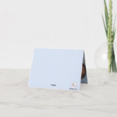 Carte pour notes de Merci photo Blue Harmony (Dos)
