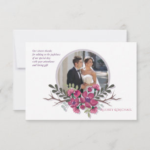 Carte pour notes de Merci photo Dogwood