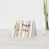 Carte pour notes de Merci Stripes & Paisley (AA) (Devant)