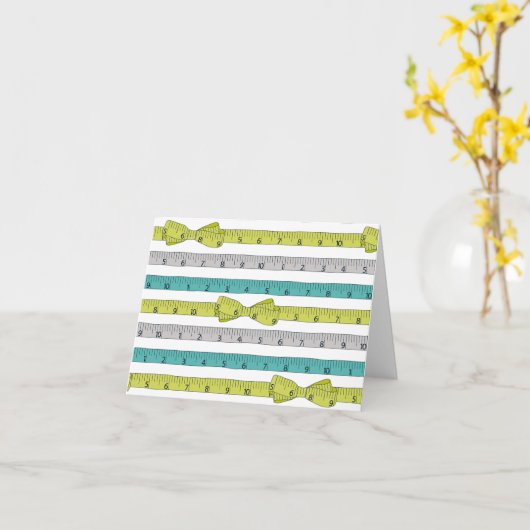 Carte pour notes de mesure de bande (Fleur jaune)