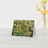 Carte pour notes de millefeuille (Fleur jaune)