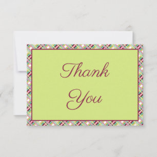 Carte pour notes de mini-Merci