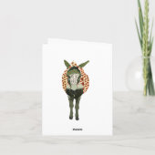 Carte pour notes de monogramme de rose rouge de (Dos)