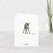 CARTE POUR NOTES de monogramme FAWN et OWL (Dos)