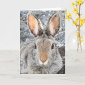 Carte pour notes de Montagne Cottontail (Fleur jaune)