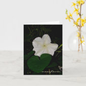 carte pour notes de moonflower (Fleur jaune)