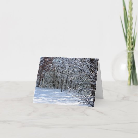 Carte pour notes de neige d'hiver (Devant)
