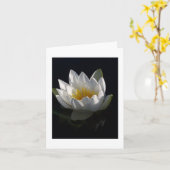 Carte pour notes de nénuphar (Fleur jaune)
