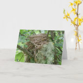 Carte pour notes de nid d'oiseaux (Fleur jaune)