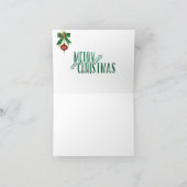 Carte pour notes de Noël allumé bougies initiales  (Intérieur)