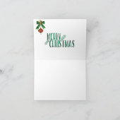 Carte pour notes de Noël allumé bougies initiales  (Intérieur)