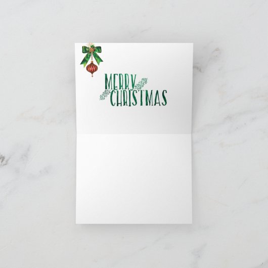 Carte pour notes de Noël bougies allumées initial (Intérieur)